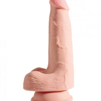 King Cock Triple Density 5 inches Dildo with Balls Beige