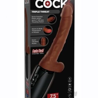 Kc Plug Thrust Cock W/balls 7.5 Brown