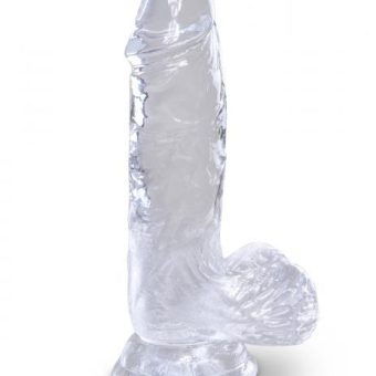 King Cock Clear 5 inches Cock with Balls