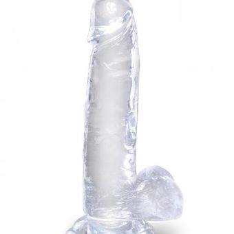 King Cock Clear 7 inches Cock with Balls