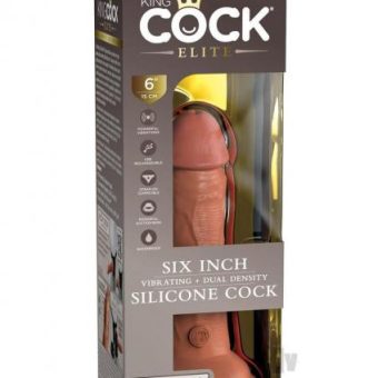 Kc Elite Dual Dense Vibe Cock 6 Tan