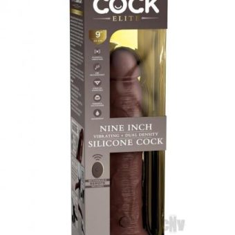 Kc Elite Dual Dense Vibe Cock 9 Brown