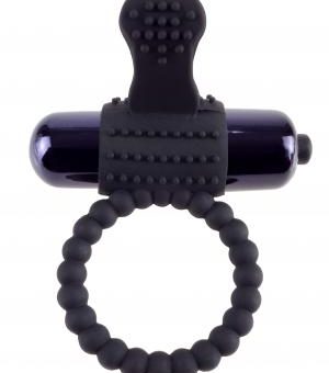 Fantasy C Ringz Vibrating Silicone Super Ring Black