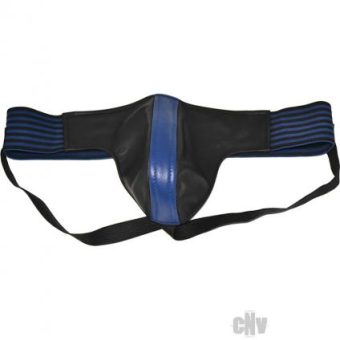 Rouge Jock Strap Strip Waist Band Black Blue Lg