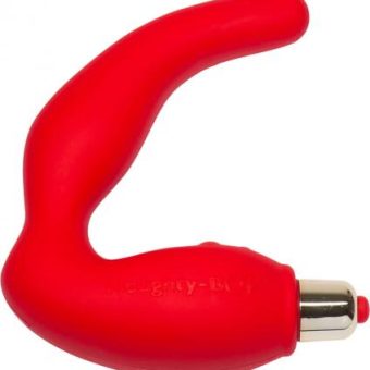 Naughty Boy Silicone Vibrator Red