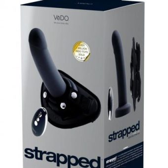 Strapped Recharge Vibe Strap On Black