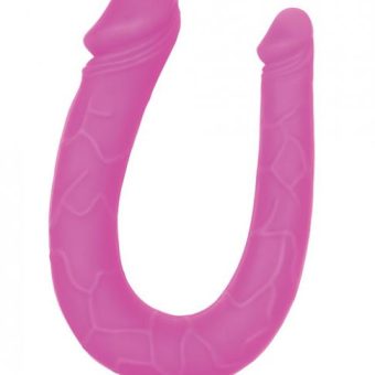 Silicone Double Dong AC/DC Dong Pink