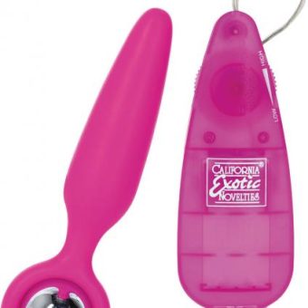 Booty Call Booty Glider Silicone Remote Control Anal Probe Pink 3.75 Inch