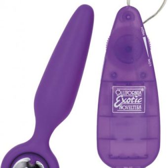 Booty Call Booty Glider Silicone Remote Control Anal Probe Purple 3.75 Inch