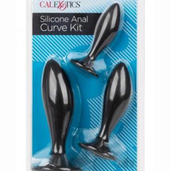 Silicone Anal Curve Kit Black