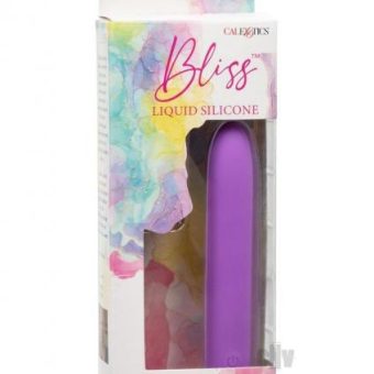 Bliss Liquid Silicone Mini Vibe Purple