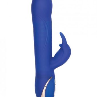 Jack Rabbit Rotating Beaded Rabbit Vibrator Blue