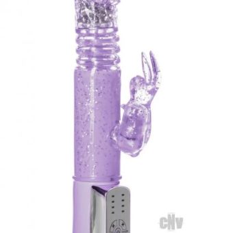 Petite Thrusting Jack Rabbit Vibrator Purple