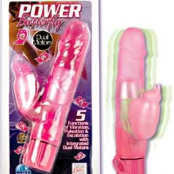POWER BUTTERFLY DUAL WATERPROOF 5 INCH PINK