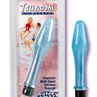 TSUNAMI STIMULATOR SLIMLINE TORPEDO MULTISPEED WATERPROOF BLUE