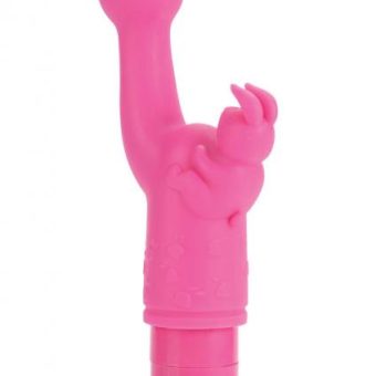 Silicone Bunny Kiss Dual Motor Vibe Waterproof Pink