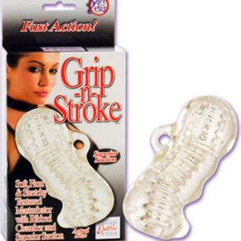 GRIP N STROKE MASTURBATOR CLEAR