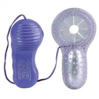 Gina Lynn Exclusive Glitter Jelly Vibro Ring Purple