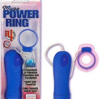 Micro Power Ring 4 Functino Velvet Cote1.5 Inch Blue