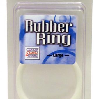 Rubber Cock Ring Large 2.5 Inch Diameter White