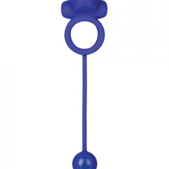 Dual Rockin Rim Enhancer Purple Vibrating Cock Ring