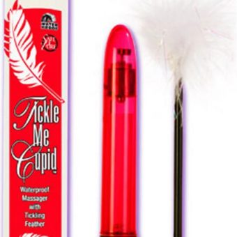 Tickle Me Cupid Vibrator And Tickling Feather White