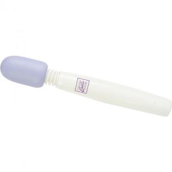 My Mini Miracle Massager Wand Waterproof 7.75 Inch White With Purple