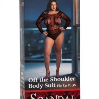 Scandal Off The Shoulder Suit Plus Black