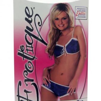 Erotique Denim Tie Up Bra and Low Rise Panty Blue