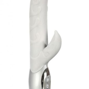 COUTURE COLLECTION ABSTRACT 5.5 INCH 7 FUNCTION PERSONAL MASSAGER WHITE