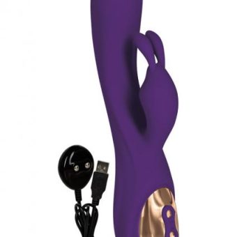 Entice Katharine Silicone Rechargeable Warming Rabbit Purple