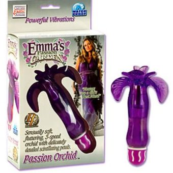 EMMAS PASSION GARDEN PASSION ORCHID 5.25 INCH VIBRATOR PURPLE