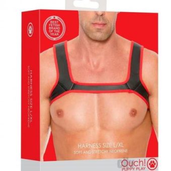 Ouch Neoprene Harness L/xl Red