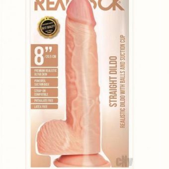 Realrock Straight W/balls 8 Vanilla