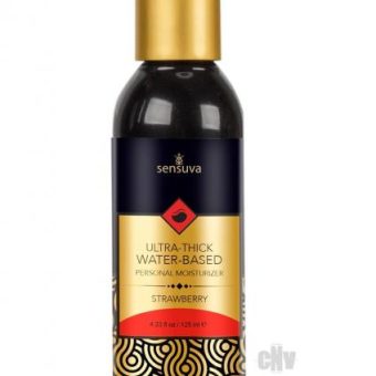 Sensuva Ultra Thick Water Based Moisturizer Strawberry 4.23oz