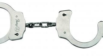 Nickel Coated Steel Handcuffs With Double Lock Silver