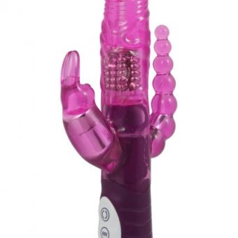 Tri Me Dual Insertion Vibrator Waterproof Lavender