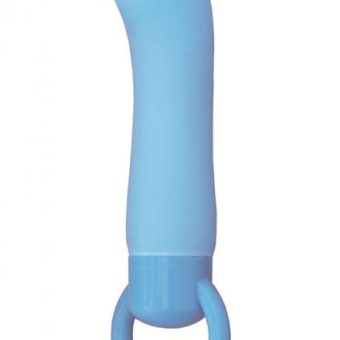 NAUGHTY POPS TRYST  VIBRATOR 100% SILICONE BLUE WATERPROOF