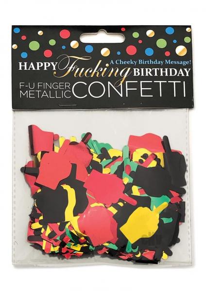 Happy Fn Birthday Fu Finger Confetti
