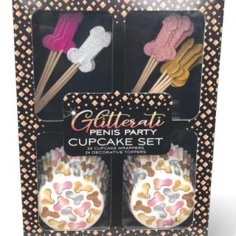 Glitterati Penis Cupcake 48pc Set