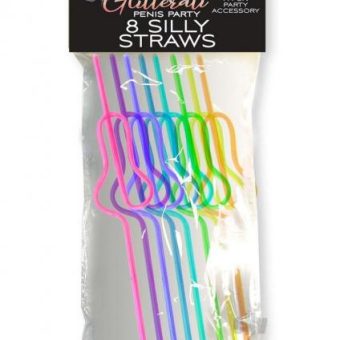 Glitterati Silly Penis Straws 8pc