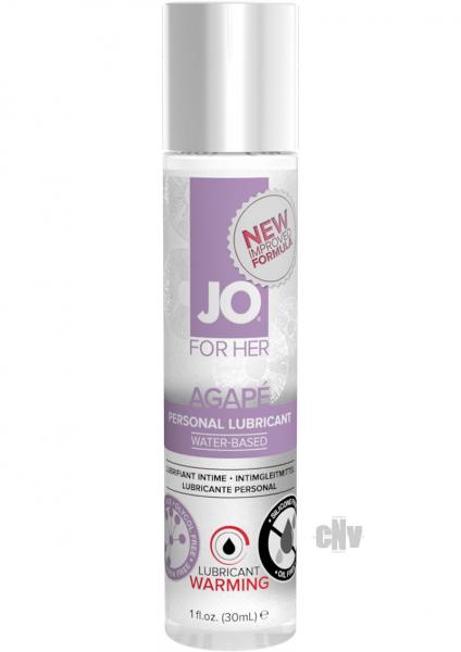 Jo Agape Lube Warming 1oz 12/disp