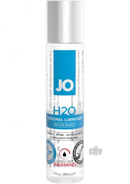 JO H2O Lube Warming 1oz 12 Display