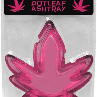 Pink Pot Leaf Ashtray