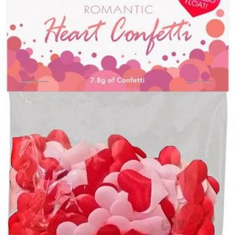 Romantic Heart Confetti Red, Pink