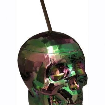 Oil Slick Skull Cup Multi-Color