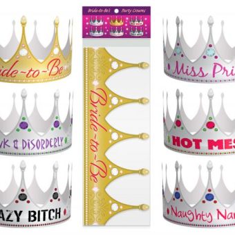 Bride To Be Party Crowns 6 Pack