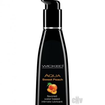 Wicked Aqua Sweet Peach Flavored Lubricant 4oz