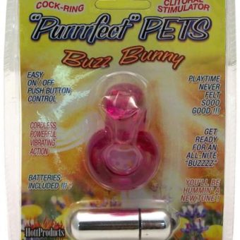 Purrrfect Pets Buzz Bunny Stimulator With Vibrating Bullet Purple