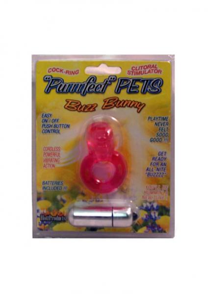 Purrrfect Pets Buzz Bunny Stimulator With Vibrating Bullet Pink